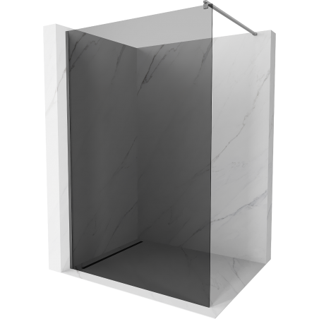 Mexen Kioto Duschwand Walk-in 80 x 200 cm, Graphit 8 mm, Gun Metal - 800-080-101-95-40