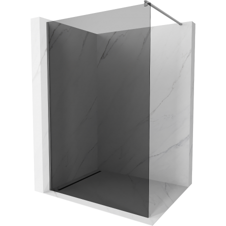 Mexen Kioto Duschwand Walk-in 100 x 200 cm, Graphit 8 mm, Gun Metal - 800-100-101-95-40