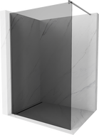 Mexen Kioto Duschwand Walk-in 140 x 200 cm, graphit 8 mm, Gun Metal - 800-140-101-95-40