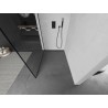 Mexen Kioto Duschwand Walk-in 110 x 200 cm, schwarzer Rahmen 8 mm, Gun Metal - 800-110-101-95-70