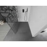 Mexen Kioto Duschwand Walk-in 140 x 200 cm, weißes Muster 8 mm, Gun Metal - 800-140-101-95-85