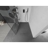 Mexen Kioto Duschwand Walk-in 70 x 200 cm, weiße Welle 8 mm, Gun Metal - 800-070-101-95-97