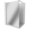 Mexen Kioto Duschwand Walk-in 70 x 200 cm, Spiegel 8 mm, Gunmetal - 800-070-101-95-50