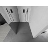 Mexen Kioto Duschwand Walk-in 130 x 200 cm, Spiegel 8 mm, Gun Metal - 800-130-101-95-50