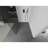 Mexen Kioto L Duschwand Walk-in 70 x 200 cm, transparent, Gun Metal - 800-070-103-95-00