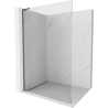 Mexen Kioto L Duschwand Walk-in 70 x 200 cm, transparent, Gun Metal - 800-070-103-95-00