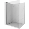 Mexen Kioto L Duschwand Walk-in 75 x 200 cm, transparent, Gun Metal - 800-075-103-95-00