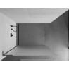 Mexen Kioto L Duschwand Walk-in 90 x 200 cm, matt, Gunmetal - 800-090-103-95-30