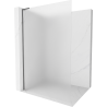 Mexen Kioto L Duschwand Walk-in 110 x 200 cm, matt, gun metal - 800-110-103-95-30