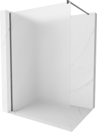Mexen Kioto Duschwand Walk-in 130 x 200 cm, Frost 8 mm, gebürstetes Gun Gray - 800-130-101-66-30
