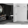 Mexen Kioto Duschwand Walk-in 140 x 200 cm, Frost 8 mm, Gun Gray gebürstet - 800-140-101-66-30