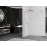 Mexen Kioto Duschwand Walk-in 70 x 200 cm, Frost 8 mm, gebürstetes Kupfer - 800-070-101-65-30