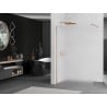 Mexen Kioto Duschwand Walk-in 110 x 200 cm, 8 mm, gebürstetes Kupfer - 800-110-101-65-30
