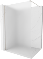 Mexen Kioto Duschwand Walk-in 110 x 200 cm, matt 8 mm, gebürsteter Nickel - 800-110-101-97-30