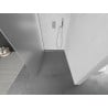 Mexen Kioto Duschwand Walk-in 130 x 200 cm, Frost 8 mm, gebürsteter Nickel - 800-130-101-97-30