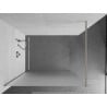 Mexen Kioto Duschwand Walk-in 140 x 200 cm, Frost 8 mm, gebürsteter Nickel - 800-140-101-97-30