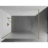 Mexen Kioto Duschwand Walk-in 110 x 200 cm, Frost 8 mm, Gold gebürstet - 800-110-101-55-30