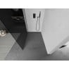 Mexen Kioto L Duschwand Walk-in 120 x 200 cm, Grafit, Gun Metal - 800-120-103-95-40