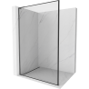 Mexen Kioto L Duschwand Walk-in 70 x 200 cm, schwarzer Rahmen, Gun Metal - 800-070-103-95-70