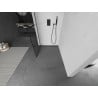 Mexen Kioto L Duschwand Walk-in 70 x 200 cm, schwarzes Gitter, Gun Metal - 800-070-103-95-77