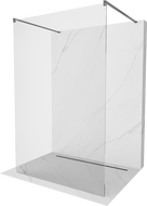 Mexen Kioto freistehende Duschwand 100 x 200 cm, transparent 8 mm, Gun Metal - 800-100-002-95-00
