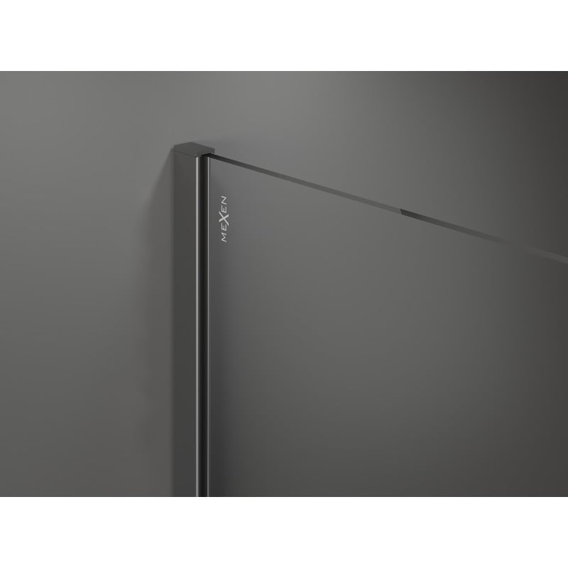 Mexen Kioto Duschwand Walk-in 140 x 200 cm, graphit 8 mm, Gun Metal - 800-140-101-95-40