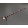 Mexen Kioto freistehende Duschwand 100 x 200 cm, Streifen 8 mm, gebürsteter Kupfer - 800-100-002-65-09