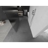 Mexen Kioto freistehende Duschwand 110 x 200 cm, Streifen 8 mm, gebürsteter Nickel - 800-110-002-97-09