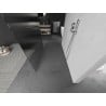 Mexen Kioto freistehende Duschwand 140 x 200 cm, Streifen 8 mm, gebürsteter Nickel - 800-140-002-97-09