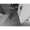 Mexen Kioto freistehende Duschwand 110 x 200 cm, transparent/matt 8 mm, Gun Metal - 800-110-002-95-35