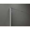 Mexen Kioto Walk-in-Duschwand 90 x 200 cm, schwarzes Gitter 8 mm, Chrom - 800-090-101-01-77