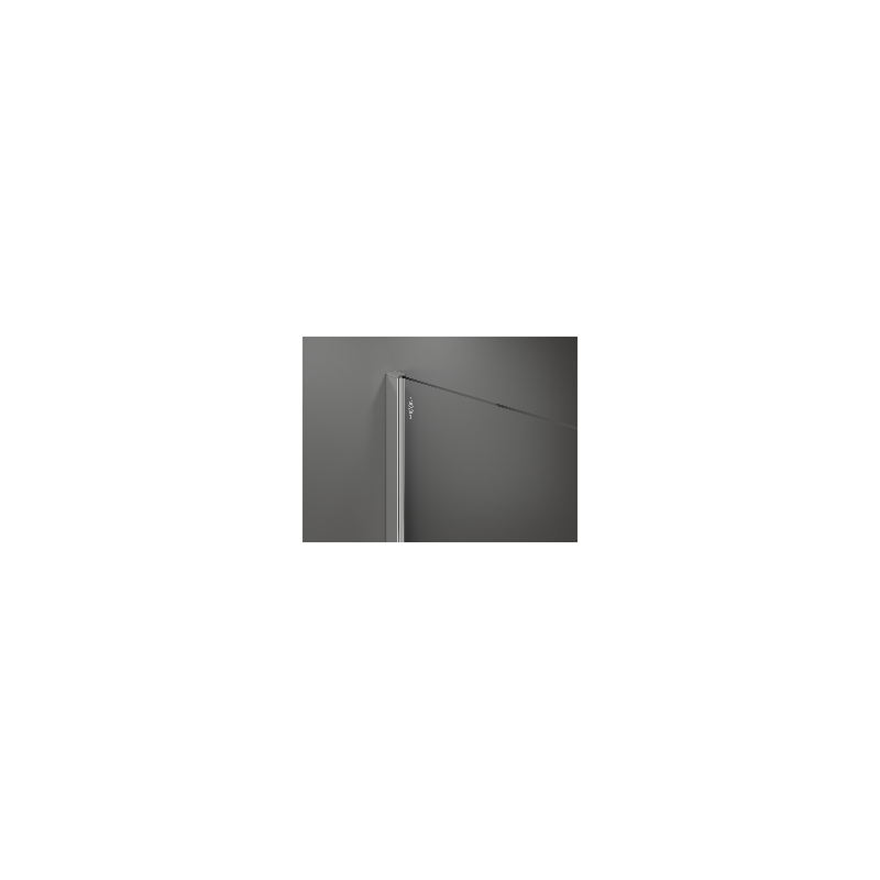 Mexen Kioto Duschwand Walk-in 90 x 200 cm, Streifen 8 mm, Chrom - 800-090-101-01-09