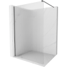 Mexen Kioto Duschwand Walk-in 130 x 200 cm, gestreift 8 mm, gebürstetes Gun Gray - 800-130-101-66-09