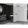 Mexen Kioto Duschwand Walk-in 140 x 200 cm, Streifen 8 mm, gun gray gebürstet - 800-140-101-66-09