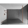 Mexen Kioto Duschwand Walk-in 70 x 200 cm, 8 mm Streifen, gebürstetes Kupfer - 800-070-101-65-09