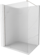 Mexen Kioto Duschwand Walk-in 70 x 200 cm, Streifen 8 mm, gebürsteter Nickel - 800-070-101-97-09