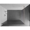 Mexen Kioto Duschwand Walk-in 70 x 200 cm, Streifen 8 mm, gebürsteter Nickel - 800-070-101-97-09