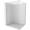 Mexen Kioto Duschwand Walk-in 90 x 200 cm, Streifen 8 mm, gebürsteter Nickel - 800-090-101-97-09