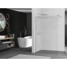 Mexen Kioto Duschwand Walk-in 100 x 200 cm, Streifen 8 mm, gebürsteter Nickel - 800-100-101-97-09