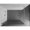 Mexen Kioto Duschwand Walk-in 130 x 200 cm, Streifen 8 mm, gebürsteter Nickel - 800-130-101-97-09