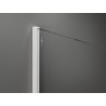 Mexen Kioto Duschwand Walk-in 110 x 200 cm, Graphit 8 mm, Weiß - 800-110-101-20-40