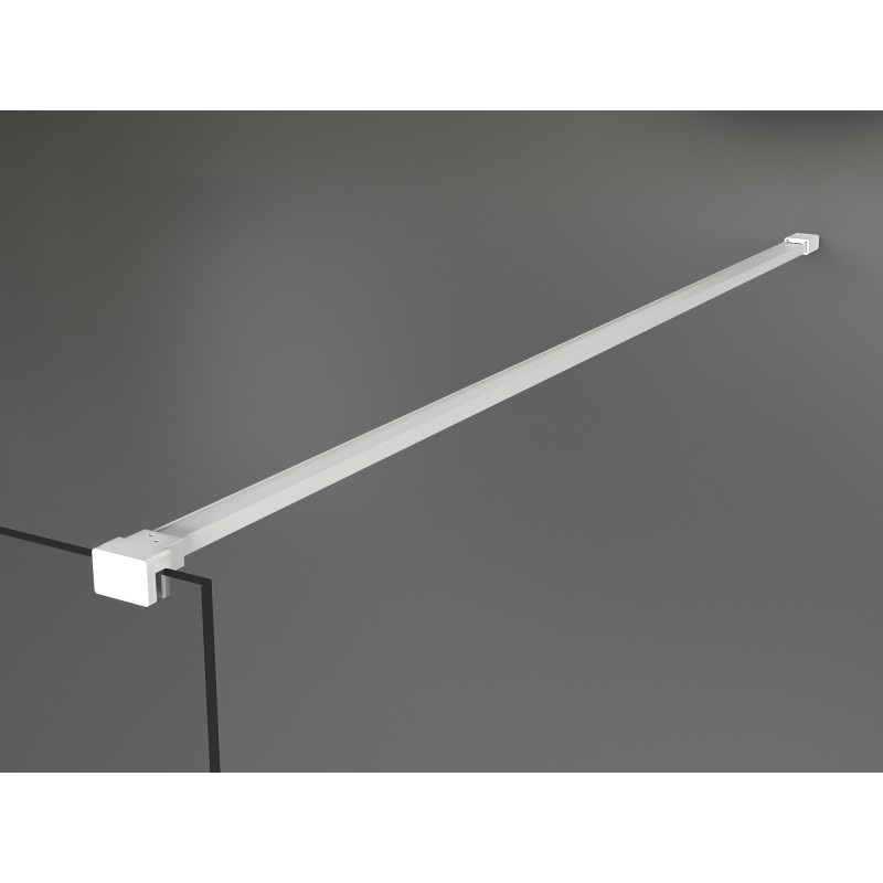 Mexen Kioto Duschwand Walk-in 80 x 200 cm, weißes Muster 8 mm, weiß - 800-080-101-20-85