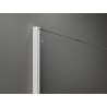 Mexen Kioto Duschwand Walk-in 100 x 200 cm, weißes Muster 8 mm, weiß - 800-100-101-20-85