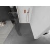 Mexen Kioto-R Abgerundete Duschwand Walk-in 160 x 200 cm, transparent 8 mm, gebürstetes Kupfer - 800-160-101-65-06