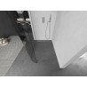 Mexen Kioto-R Abgerundete Duschwand Walk-in 150 x 200 cm, transparent 8 mm, gebürstetes Nickel - 800-150-101-97-06