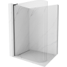 Mexen Kioto-R L Runddusche Walk-in 120 x 200 cm, transparent, schwarz - 800-120-103-70-06