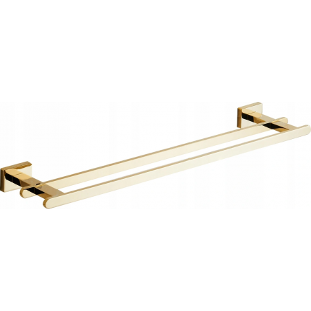 Mexen Arno doppelter Handtuchhalter, gold - 7020725-50
