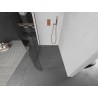Mexen Kioto-R L Duschwand abgerundet Walk-in 120 x 200 cm, transparent, Roségold - 800-120-103-60-06
