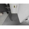 Mexen Kioto-R L abgerundete Walk-in Duschwand 80 x 200 cm, transparent, golden - 800-080-103-50-06