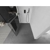 Mexen Kioto+ Duschwand mit Ablage Walk-in 105 x 200 cm, transparent, gebürstetes Gun Gray - 800-105-121-66-00